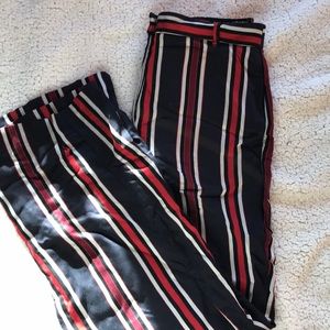 high waisted stripped pants